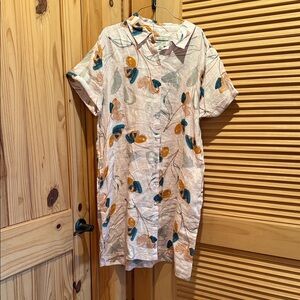 Rachel Zoe Pink Floral Linen Dress